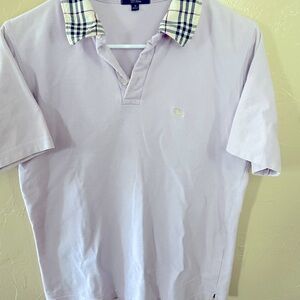 Vintage Burberry Pique Cotton Polo Golf Shirt